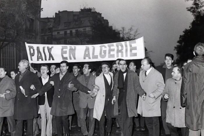 Algeriska protester in Frankrike