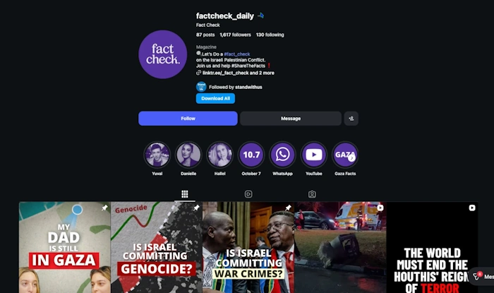 Israelisk desinformation