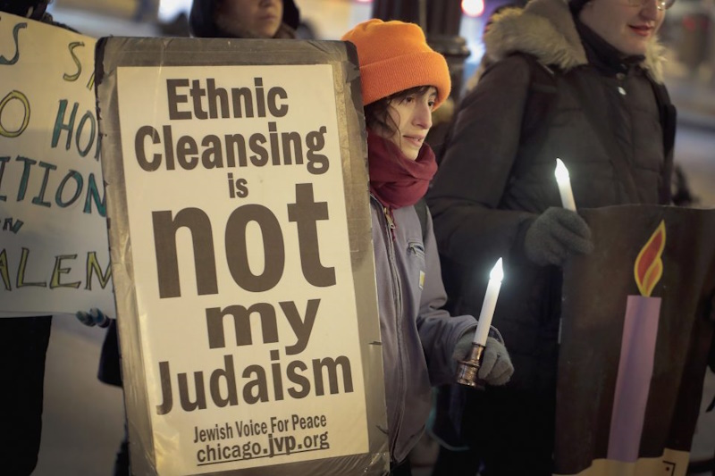 Judiska protester för Palestina