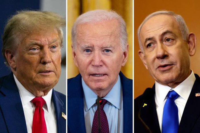 Biden Trump Netanyahu